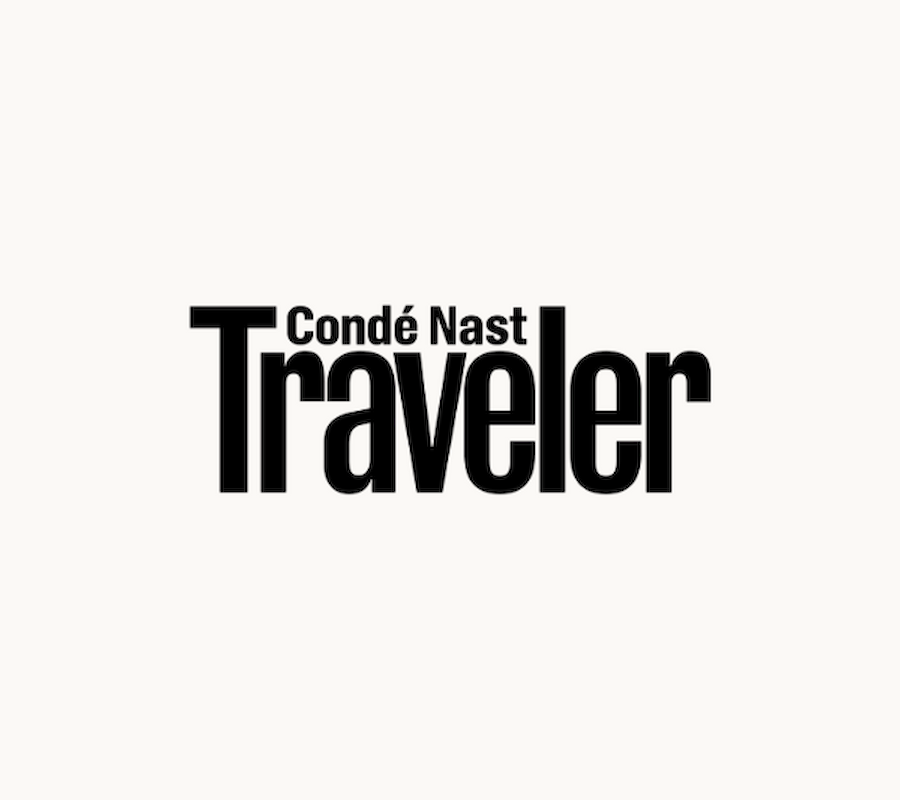The image displays the logo for Condé Nast Traveler, featuring bold black text on a plain background.